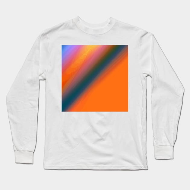 red blue abstract texture background pattern Long Sleeve T-Shirt by Artistic_st